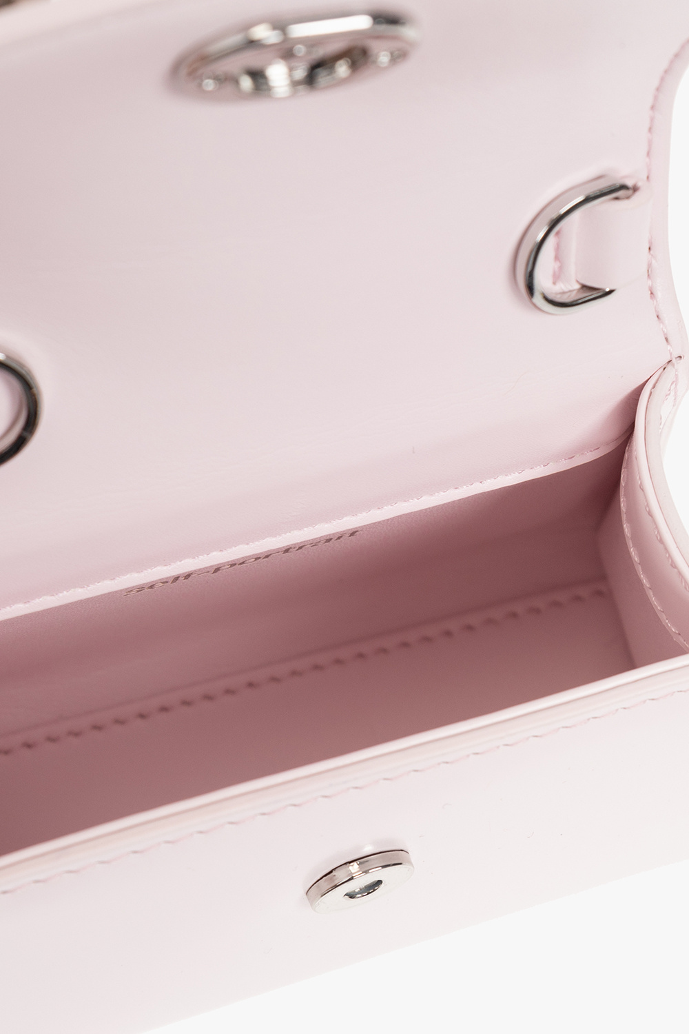 Pink 'The Bow Micro' handbag Self Portrait